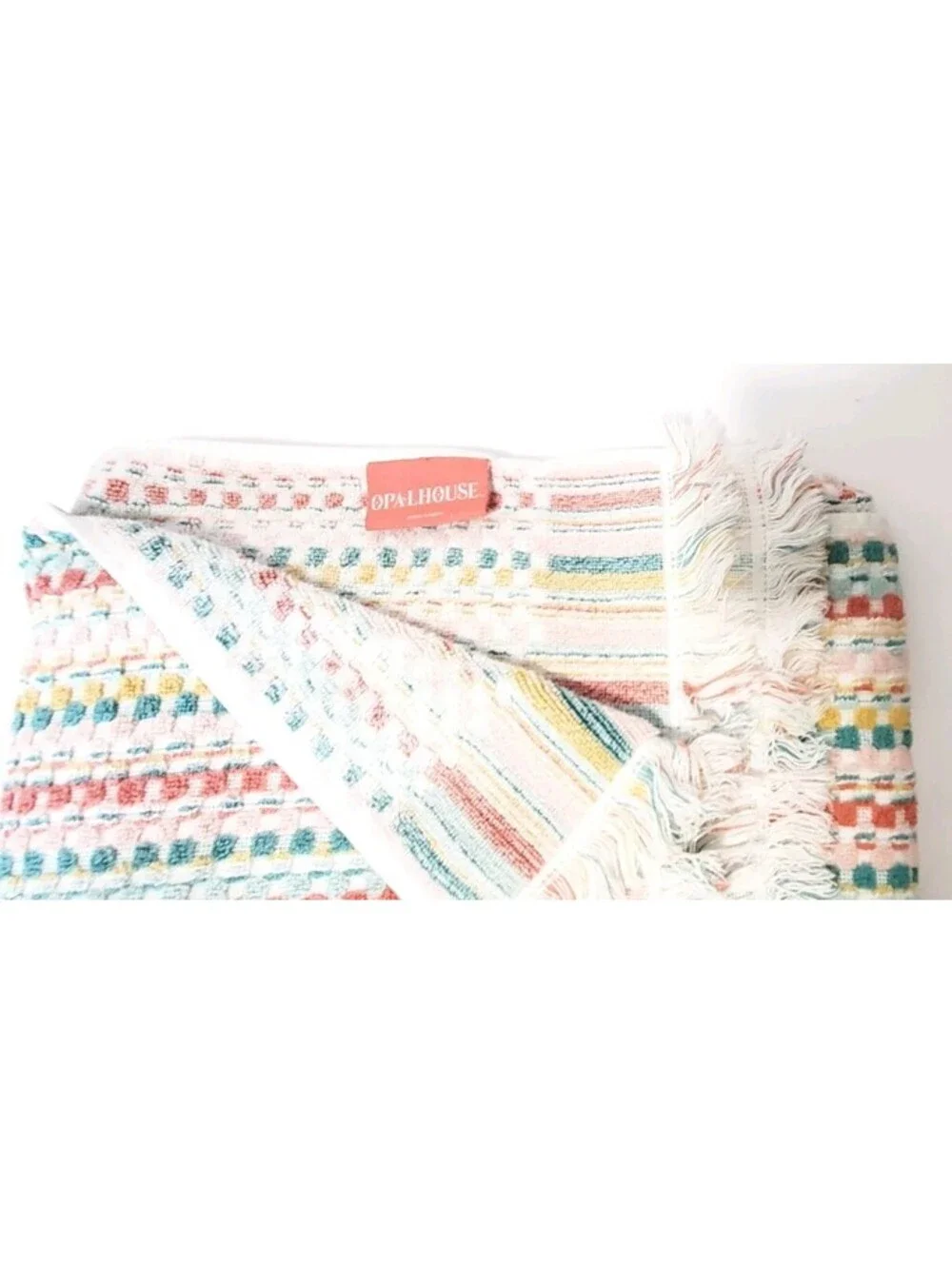 Opalhouse Bath Towel Coral Multi 100% Cotton 51